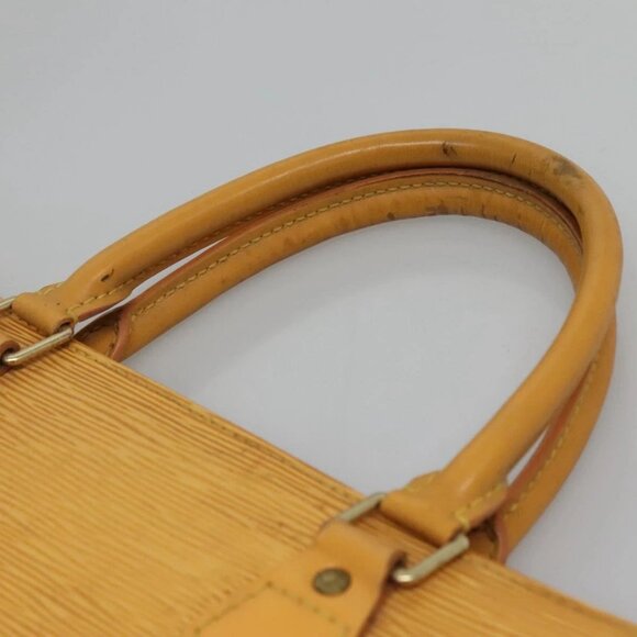 LOUIS VUITTON Epi Sac Plat Hand Bag Yellow M52079 LV Auth BA897 - Picture 9 of 16